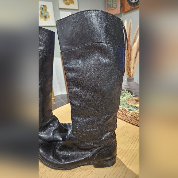 NINE WEST Vintage America Collection Leather Knee High Riding Boots.Black.Sz 8 - Picture 7 of 15